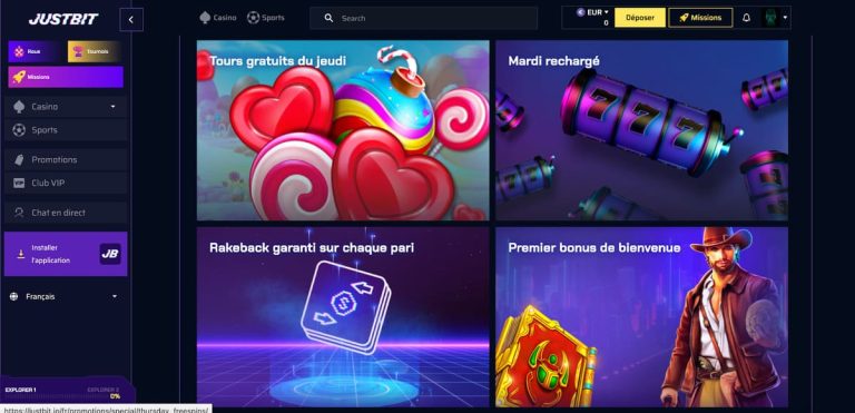 Justbit Casino bonus